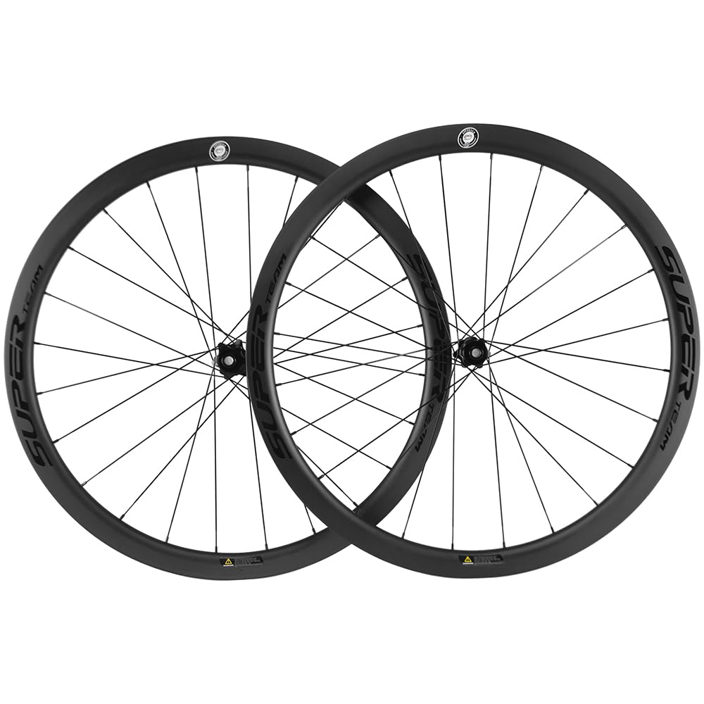Amazon | SUPERTEAM 38mm ディスクブレーキ ロードバイク チューブレス